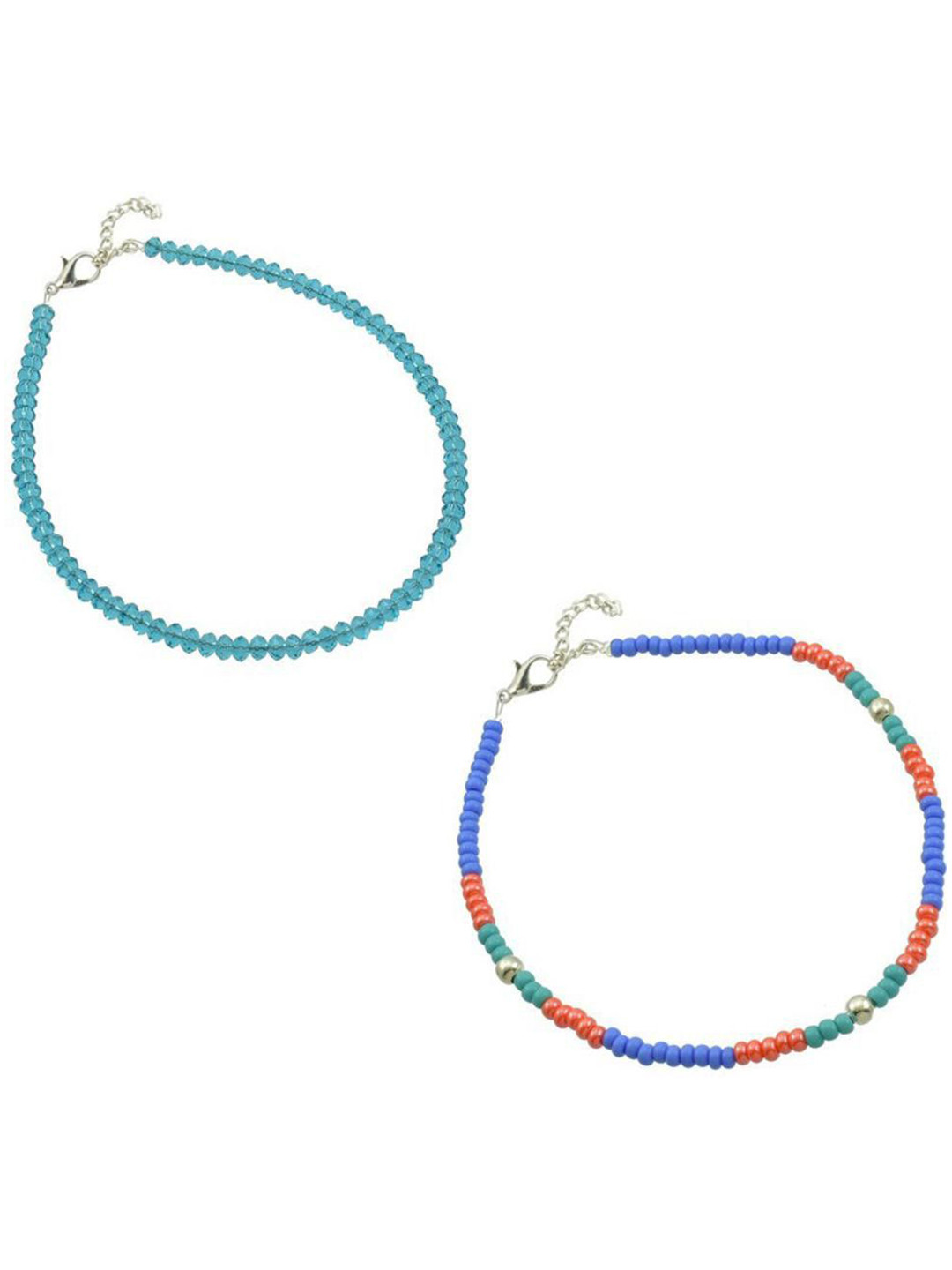 

HIGH TRENDZ Artificial Beads Anklet, Blue