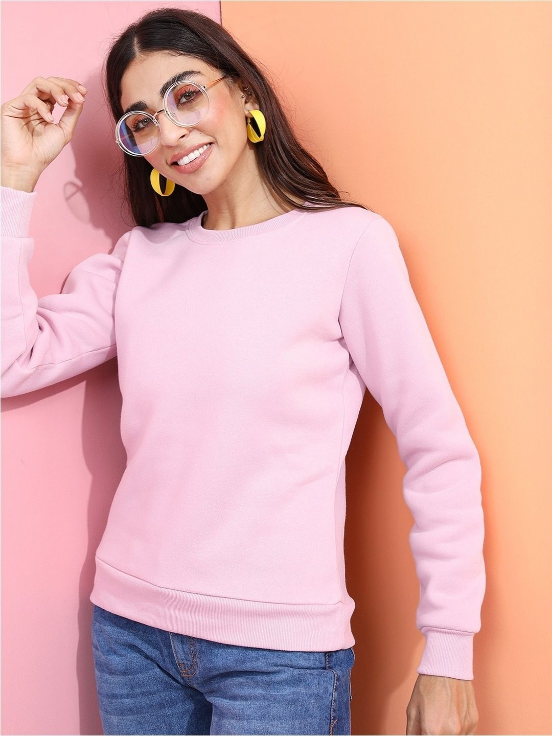 Moda Rapido Women Solid Pullover Sweatshirt