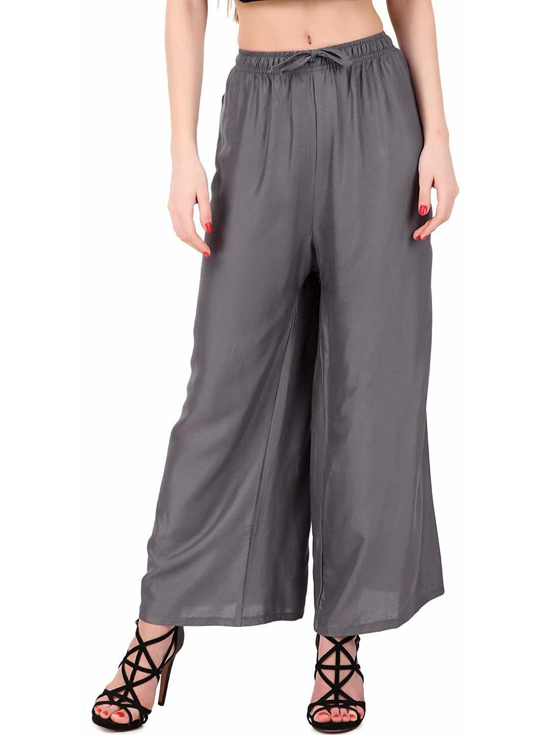 

PINOVO Women Cotton Trousers, Grey