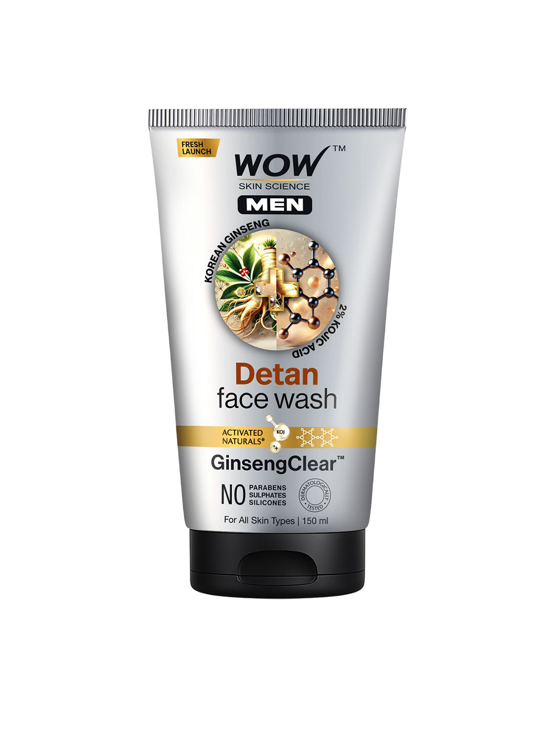 WOW SKIN SCIENCE Men Detan Face Wash- 150 ml