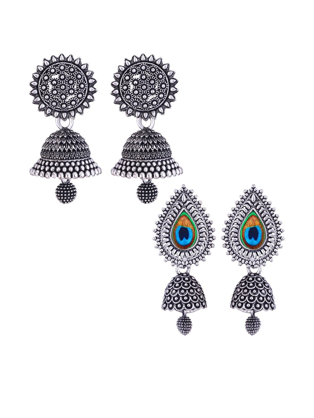 Sangria Alloy Silver-Plated Earrings