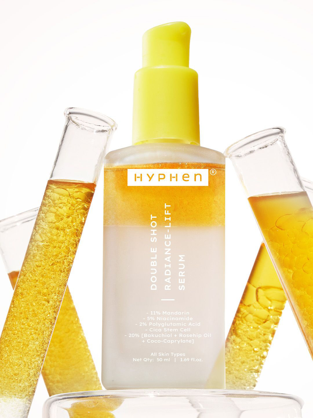 Hyphen 18% Brightening + 20% Collagen Double Serum with 5% Niacinamide for Dark Spots-50ml