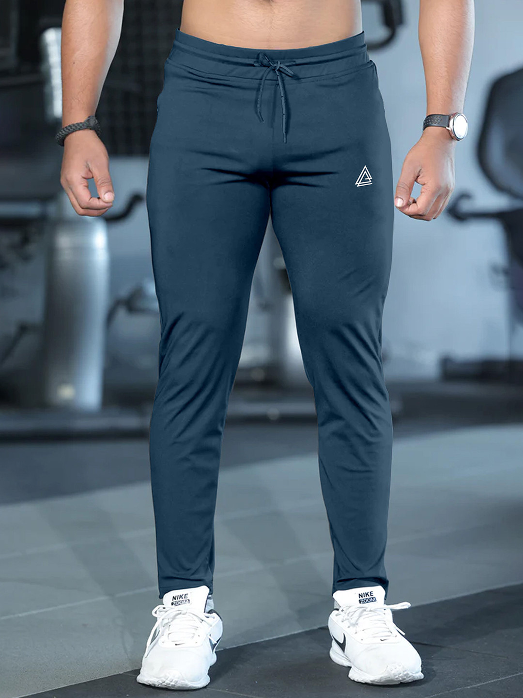 FTX Men Brand Logo Printed Dry Fit Regular Fit Mid-Rise Track Pant