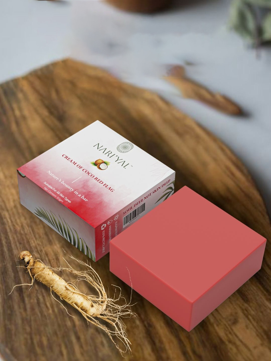 73% OFF on NARIYAL Herbal Cream of Coco Red Flag Brightening Soap - 50gm 73% OFF on NARIYAL Herbal Cream of Coco Red Flag Brightening Soap - 50gm