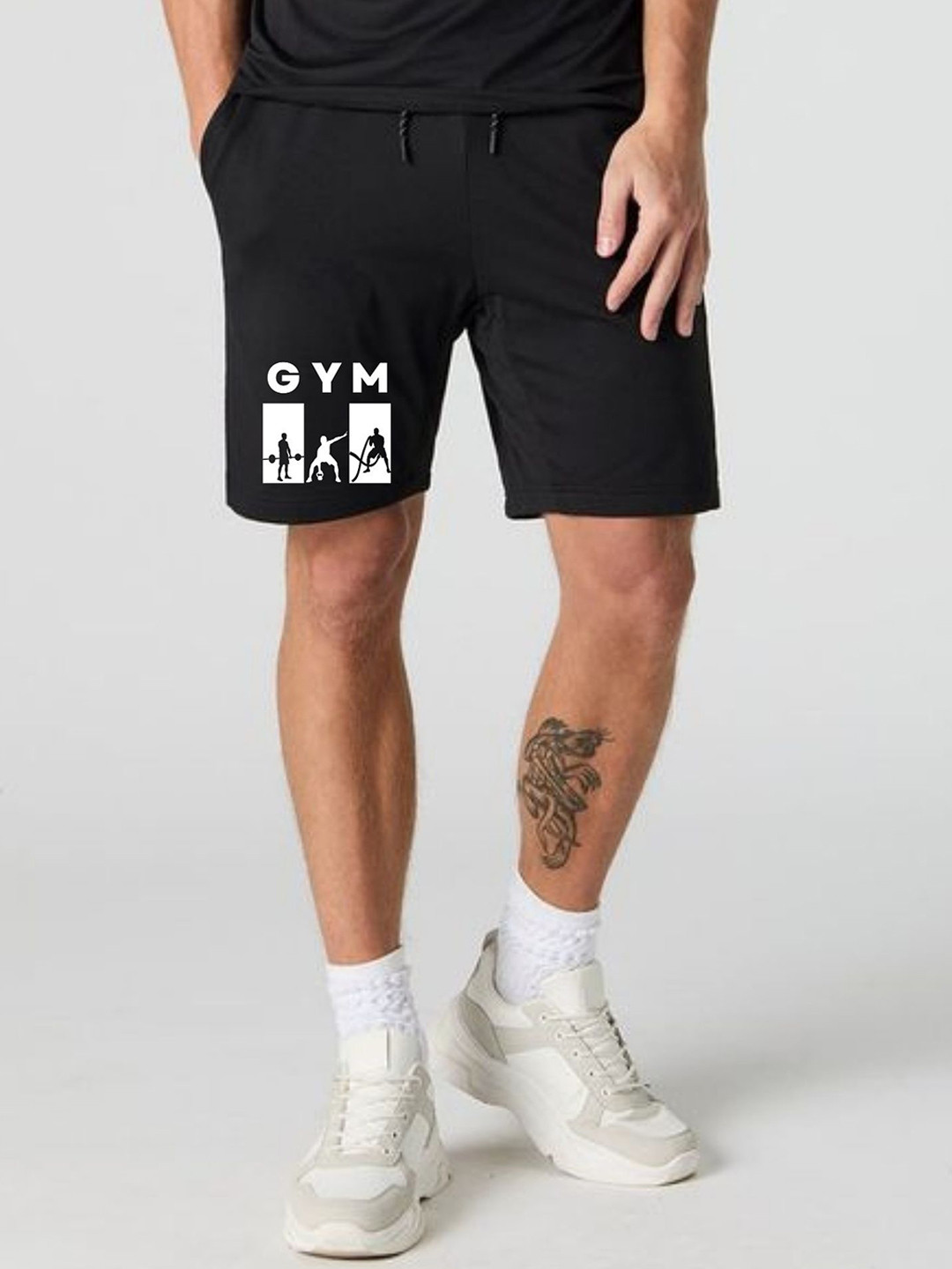 FABSTIEVE Men Printed Low-Rise Shorts