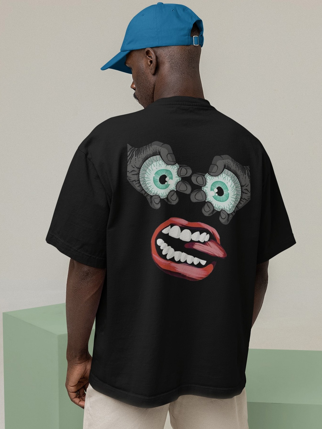 

Edyssa Men Printed T-shirt, Black