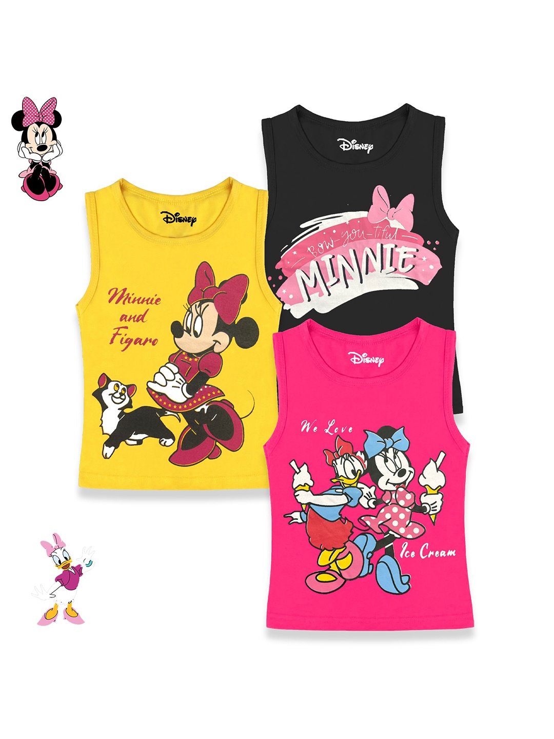 

Disney By Miss and Chief Girls 3 Minnie Mouse Printed T-shirt, Multi