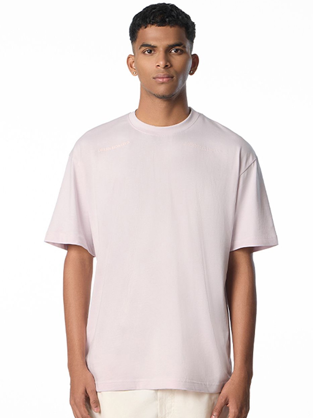 

Urban Monkey Unisex Raw Edge T-shirt, Purple