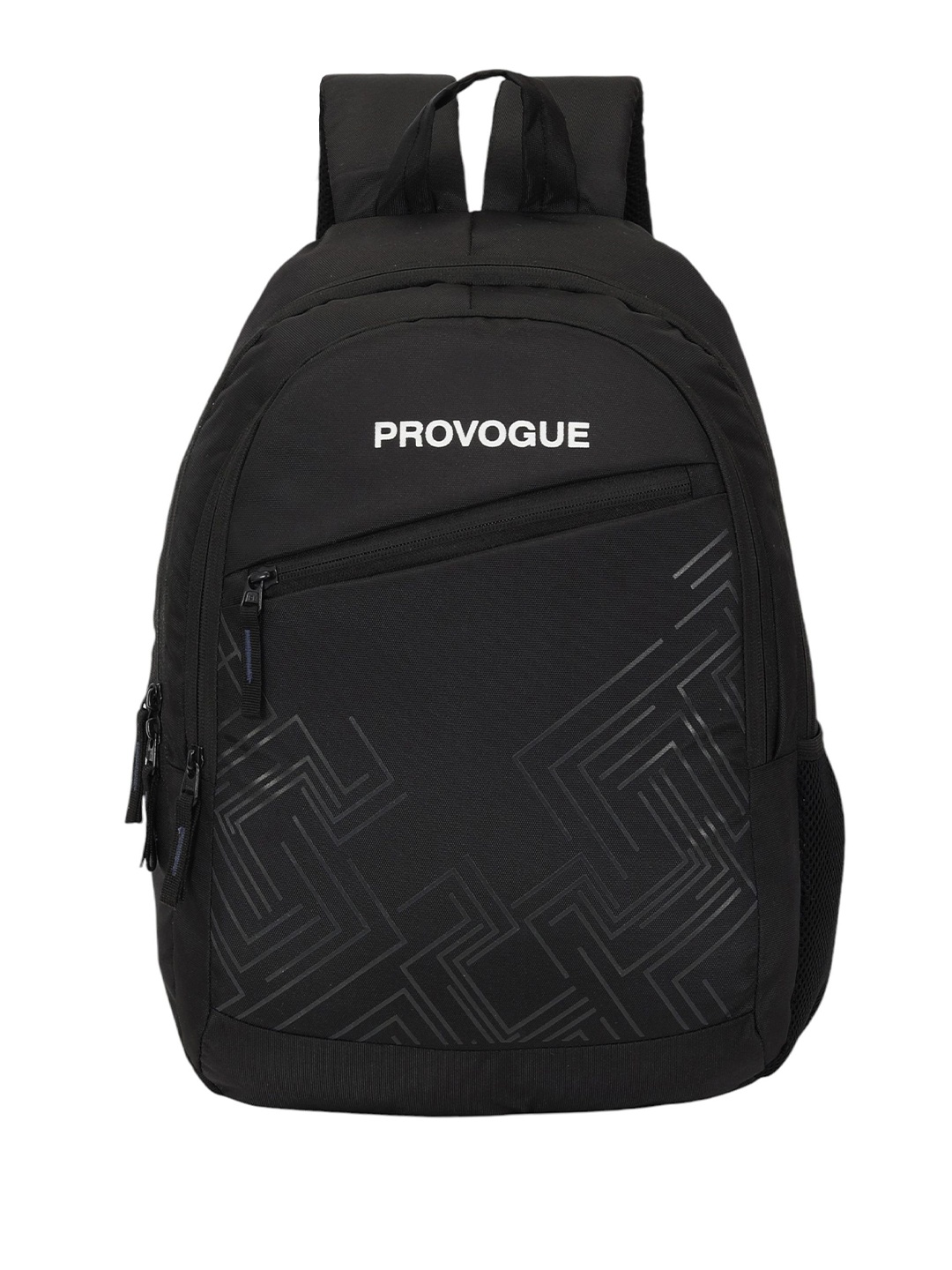 

Provogue Unisex Backpack with Compression Straps, Black