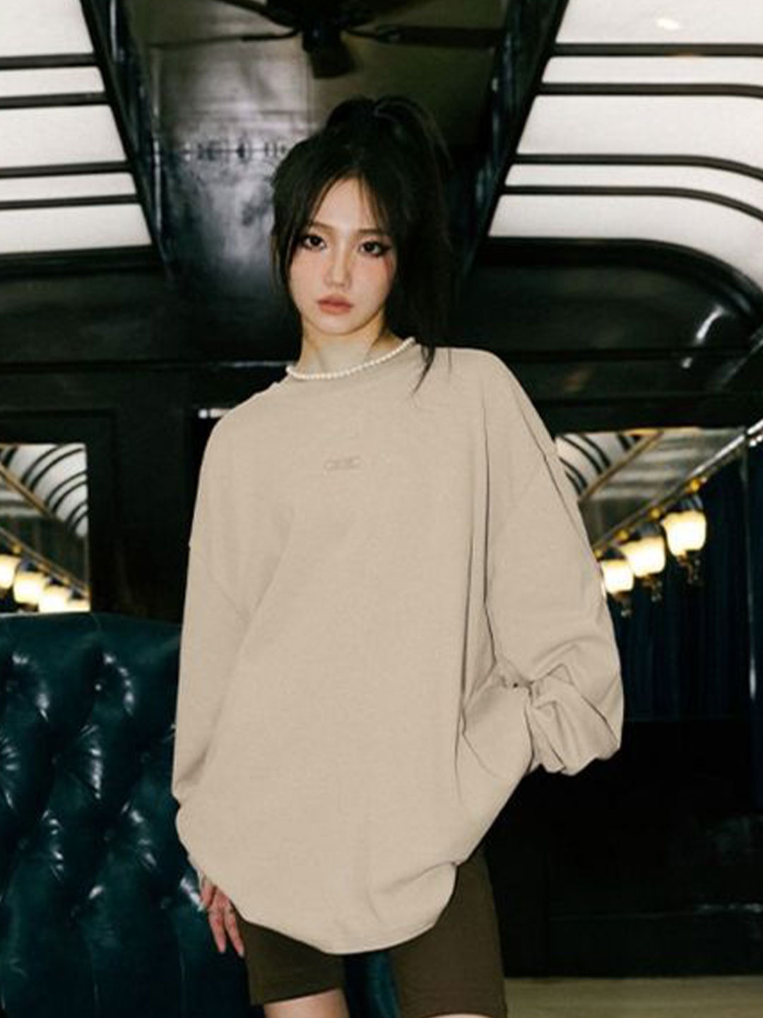 

LULU & SKY Cotton Top, Beige