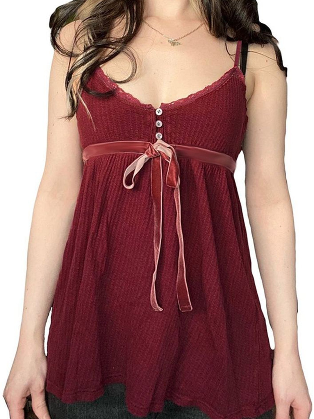 

LULU & SKY Empire Top, Red