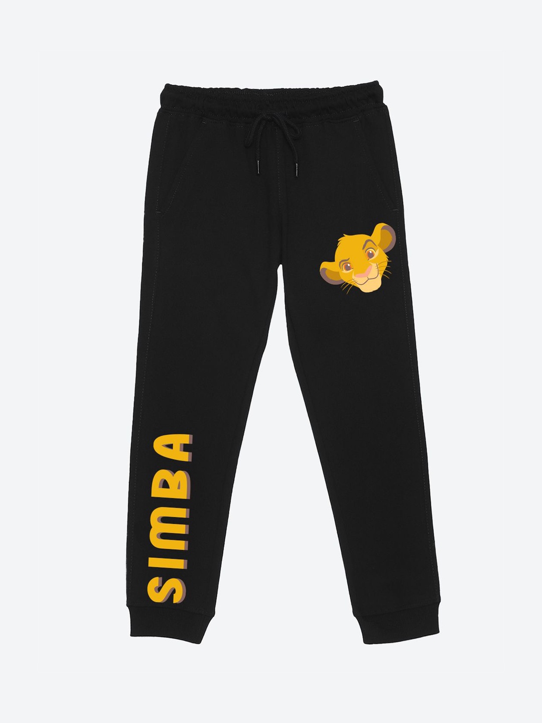 

Wear Your Mind Boys Printed Mid-Rise Joggers, Black