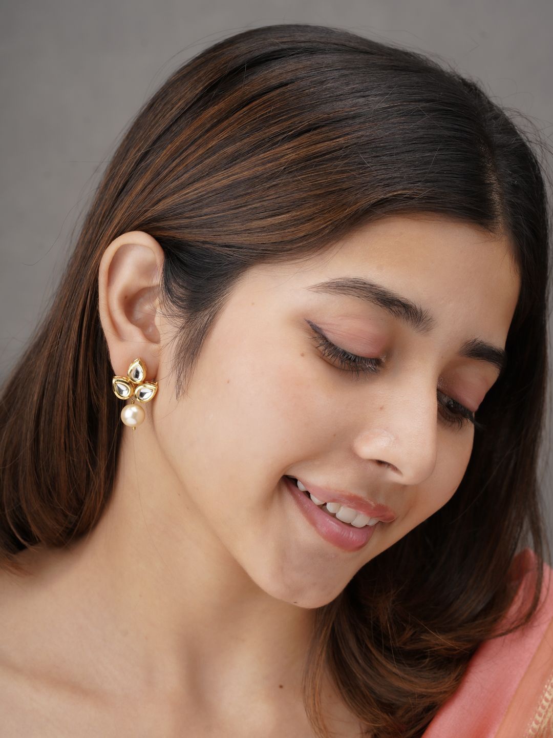 

AARSEE OFFICIAL Anti-Tarnish Traditional BloomEarrings, Gold