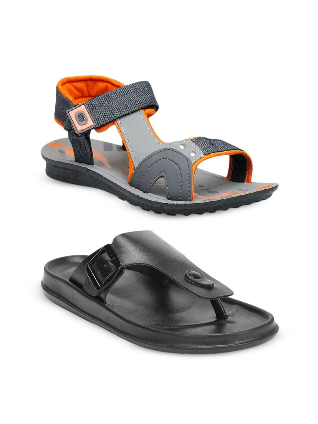 

ORVAX Men Comfort Sandals, Orange