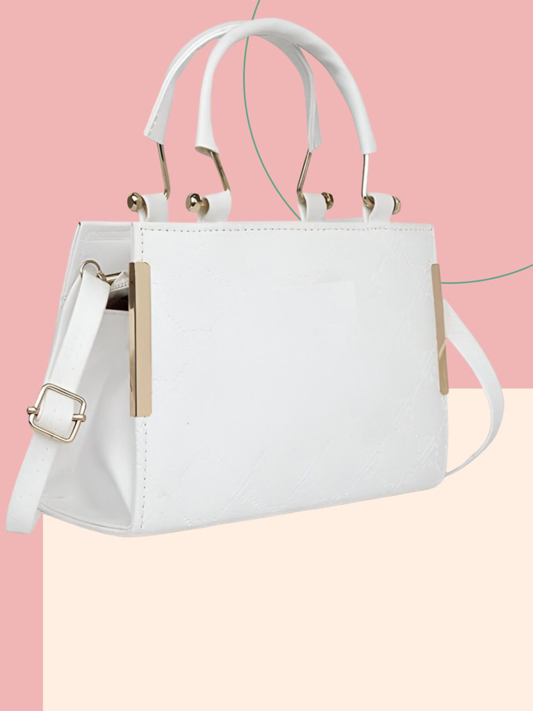 

SkyX Colourblocked Oversized Bucket Handheld Bag, White
