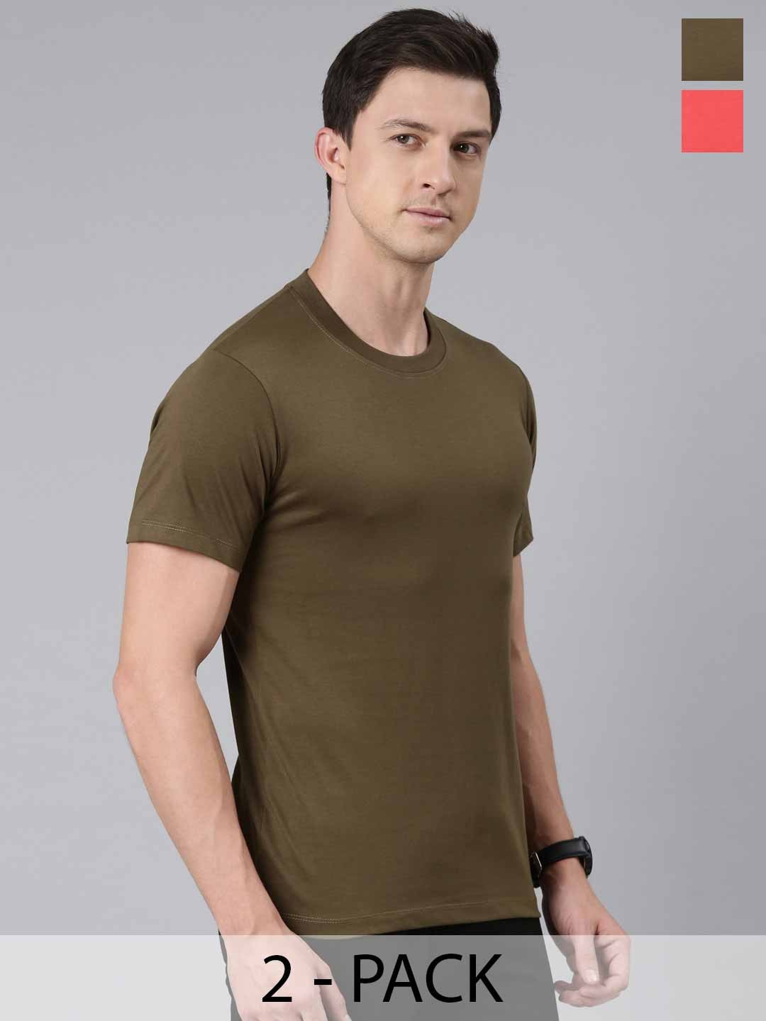 

Rupa Jon Men 2 Moisture Wicking Applique T-shirt, Green