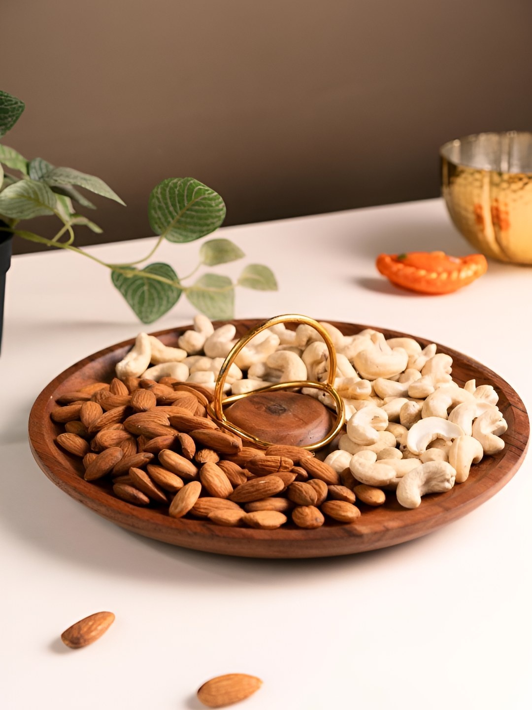 

The Pitara Project Brown 2024 Wood 1 Pieces Food Platter