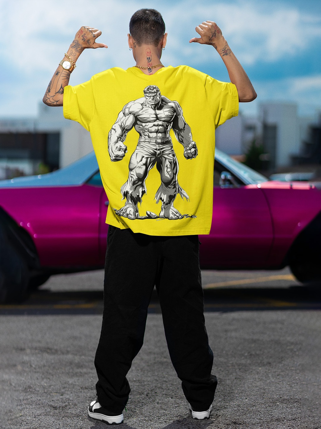 

Edyssa Men Printed T-shirt, Yellow