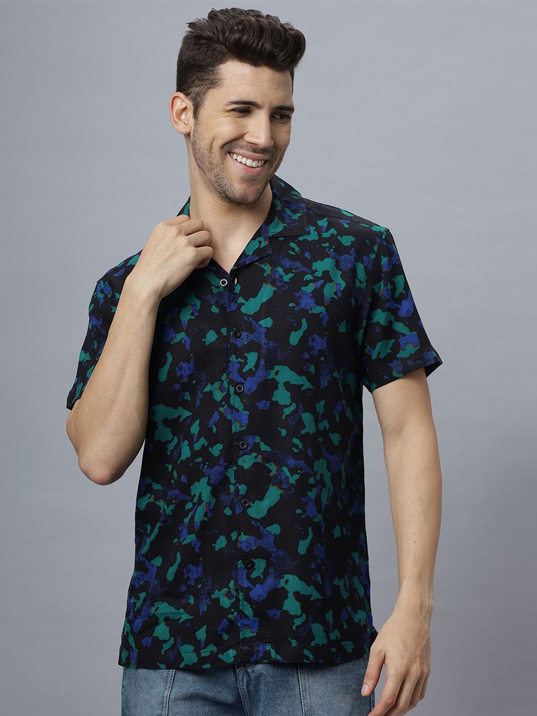 

NEON CHILLIE Men Floral Opaque Printed Casual Shirt, Multi