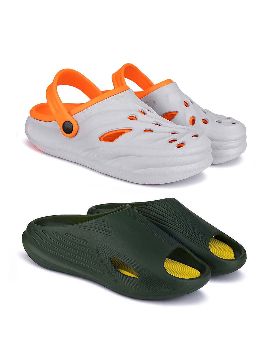 

BERSACHE Men Clogs, Green