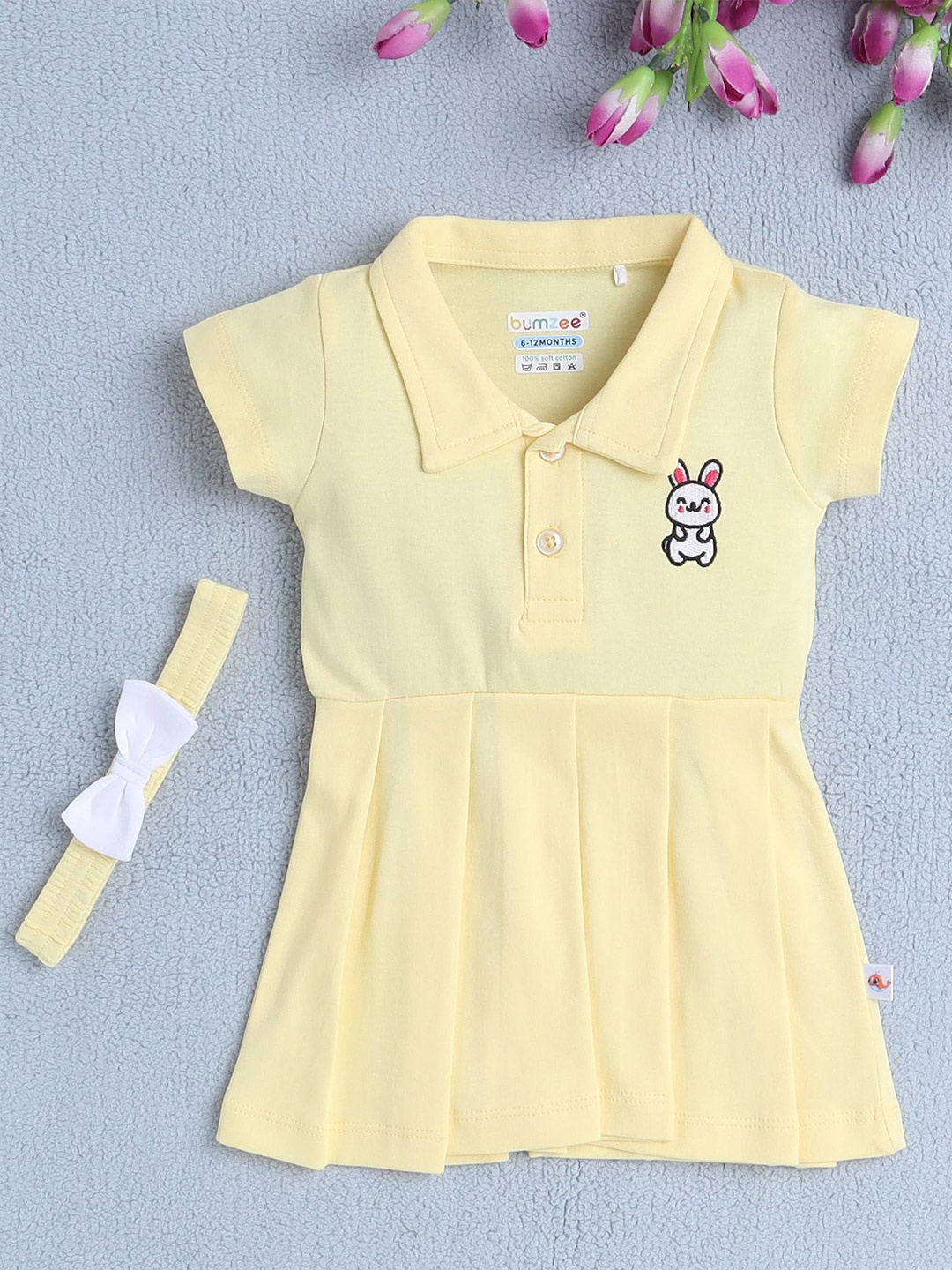 

BUMZEE Animal A-Line Dress, Yellow