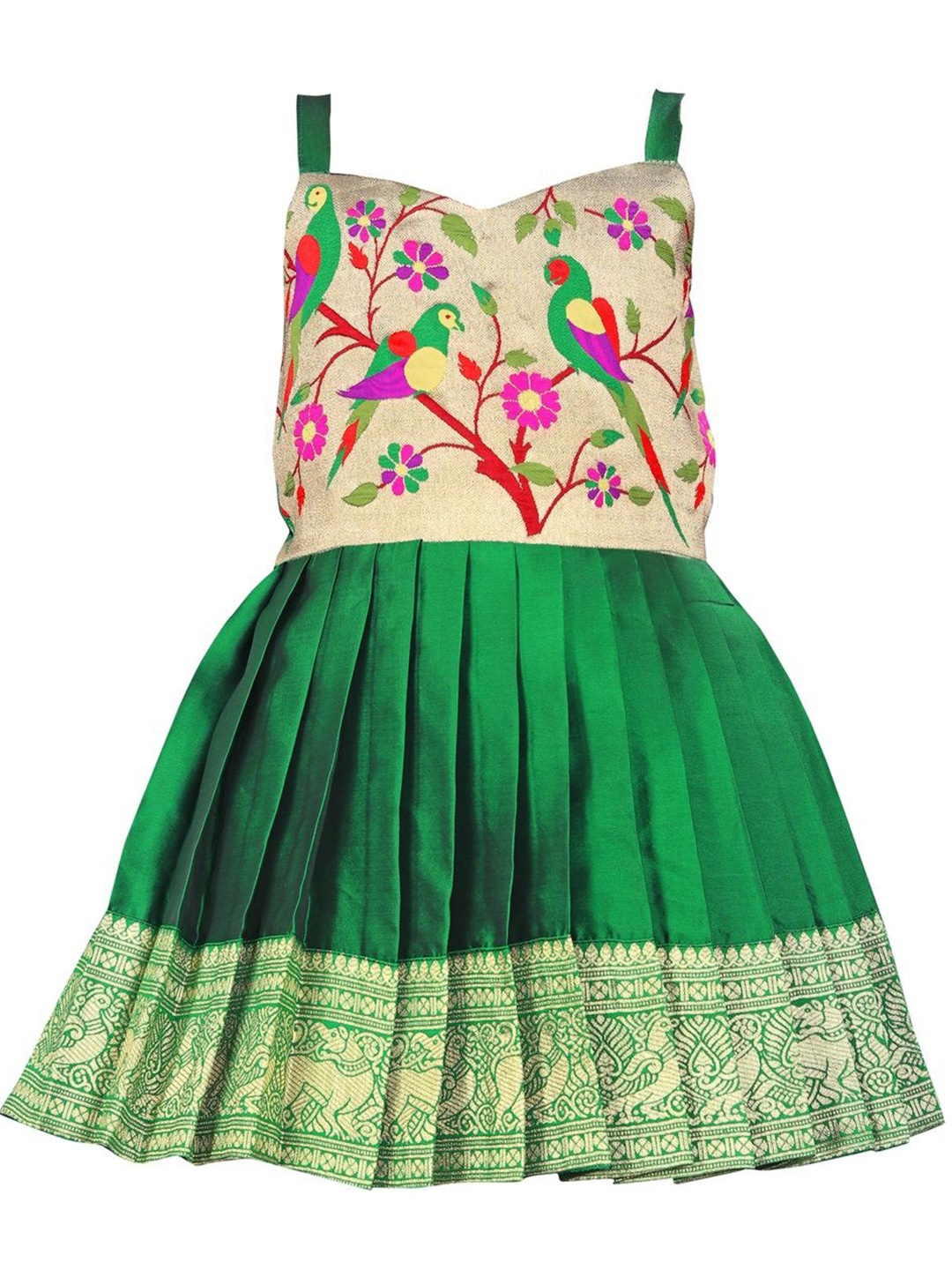 

FELIZ THE DESIGNER STUDIO Floral Print Jacquard Dress, Green