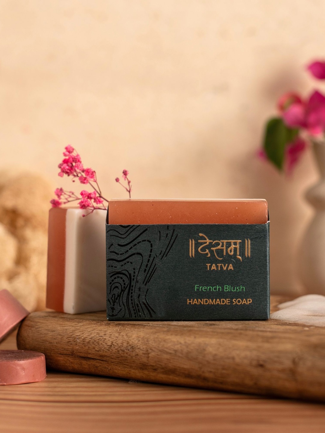 

Desam Organics French Blush Natural Handmade Soap - 100 g, Peach