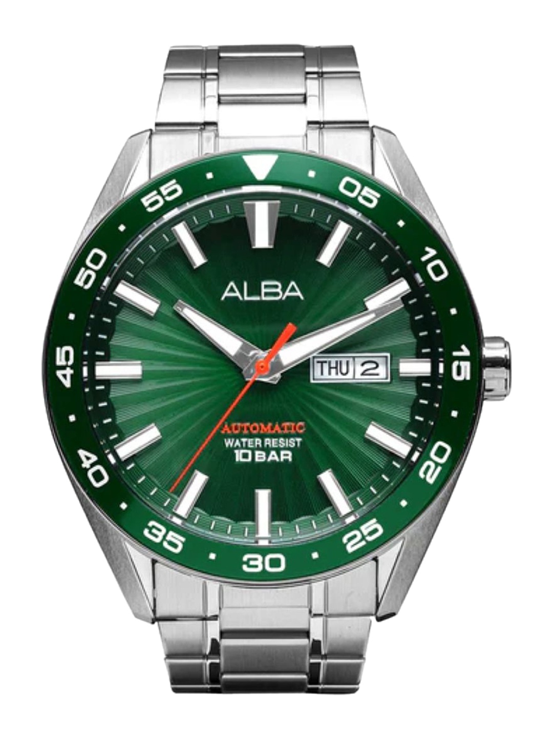 

ALBA Green Patterned Dial Automatic Watch-A3B007X1