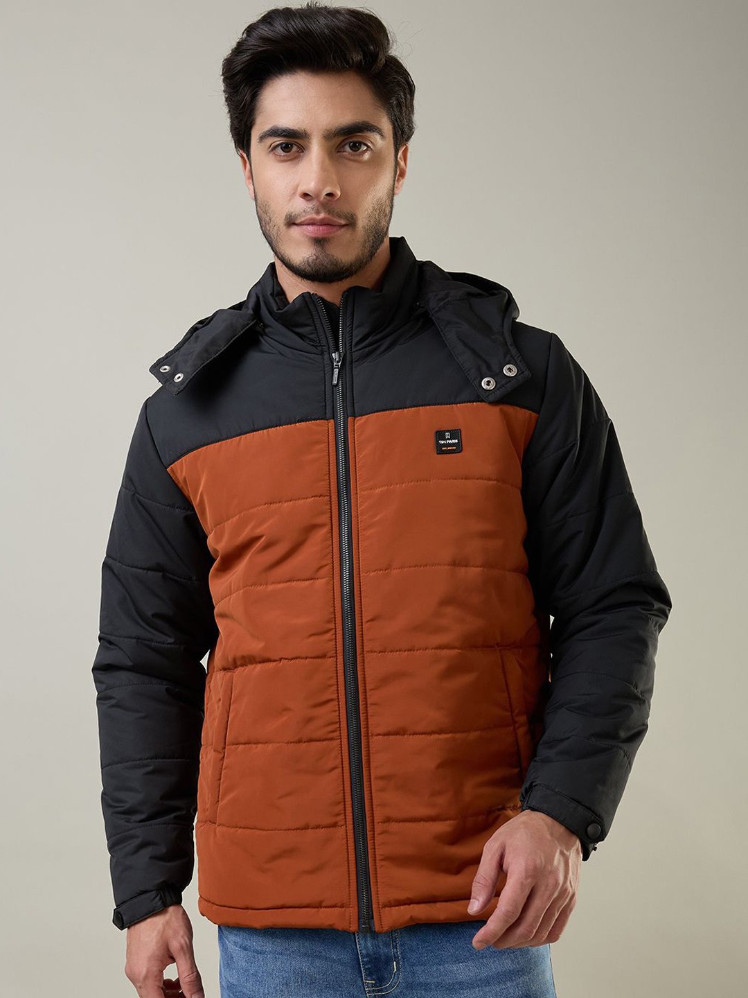 

TIM PARIS Men Padded Jacket, Black