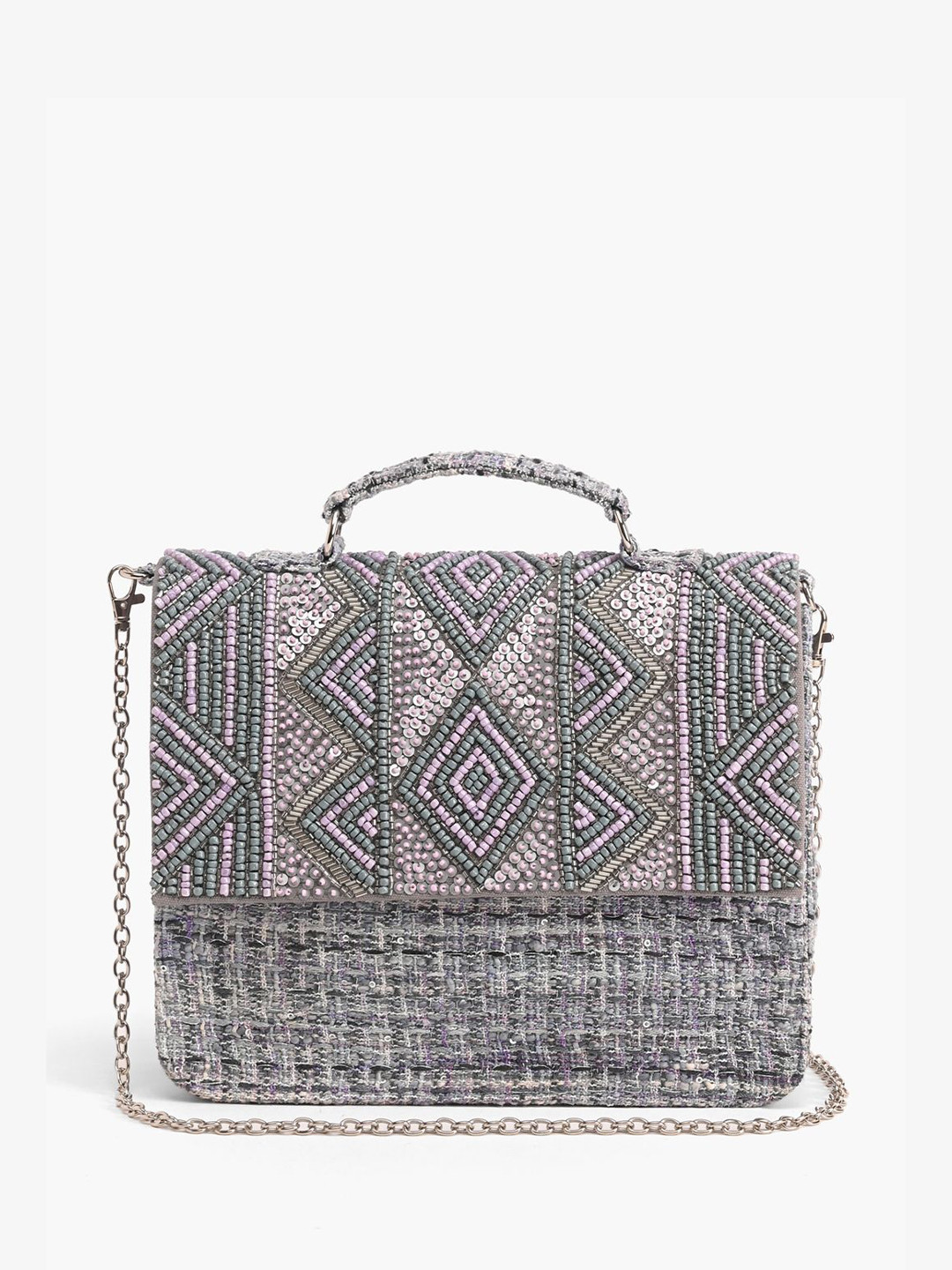 

Sangria Embellished Crossbody Bag, Black