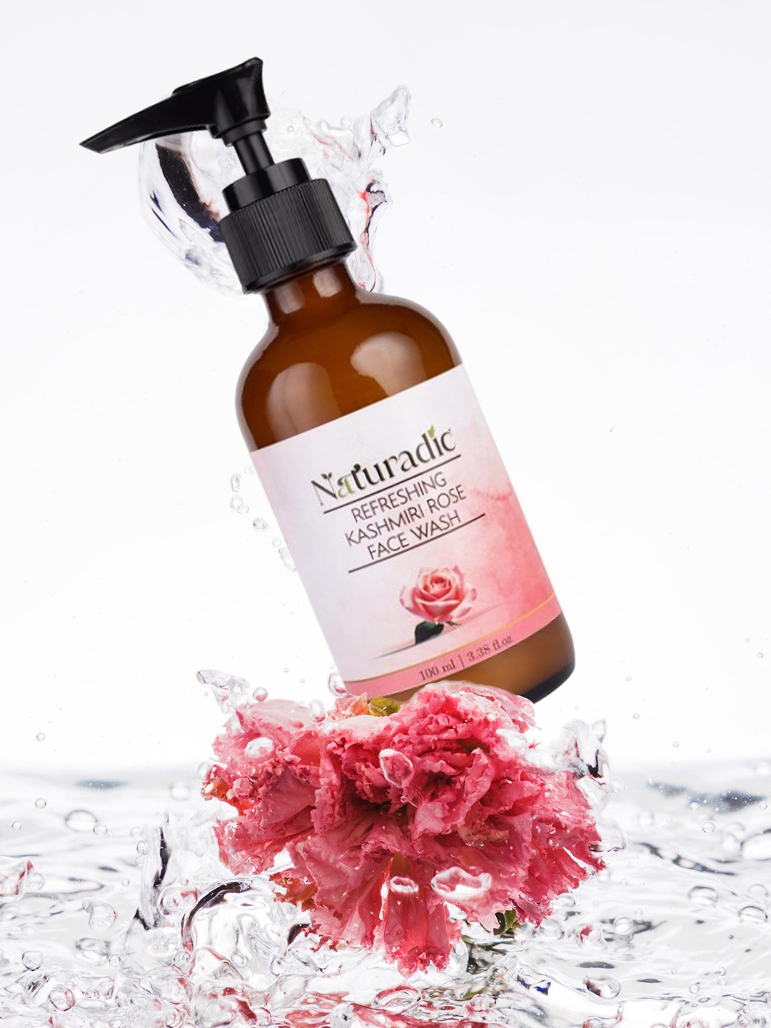 

Naturadic Refreshing Kashmiri Rose Natural Face Wash - 100ml, Beige