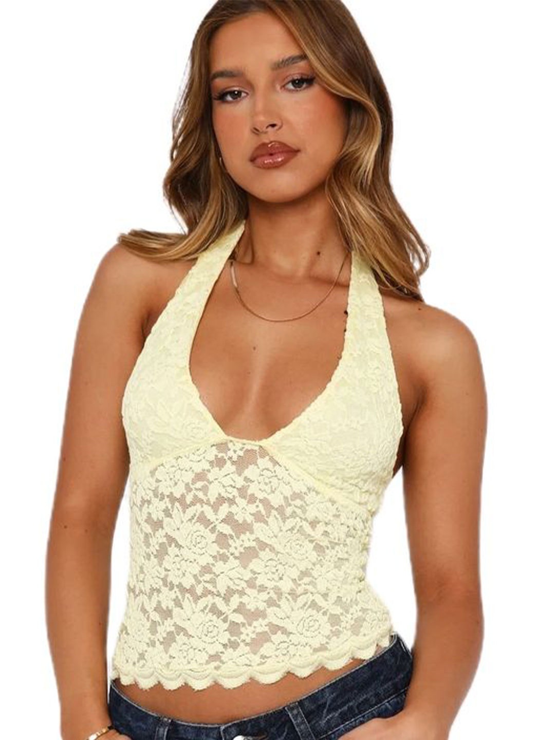 

LULU & SKY Cotton Top, Yellow