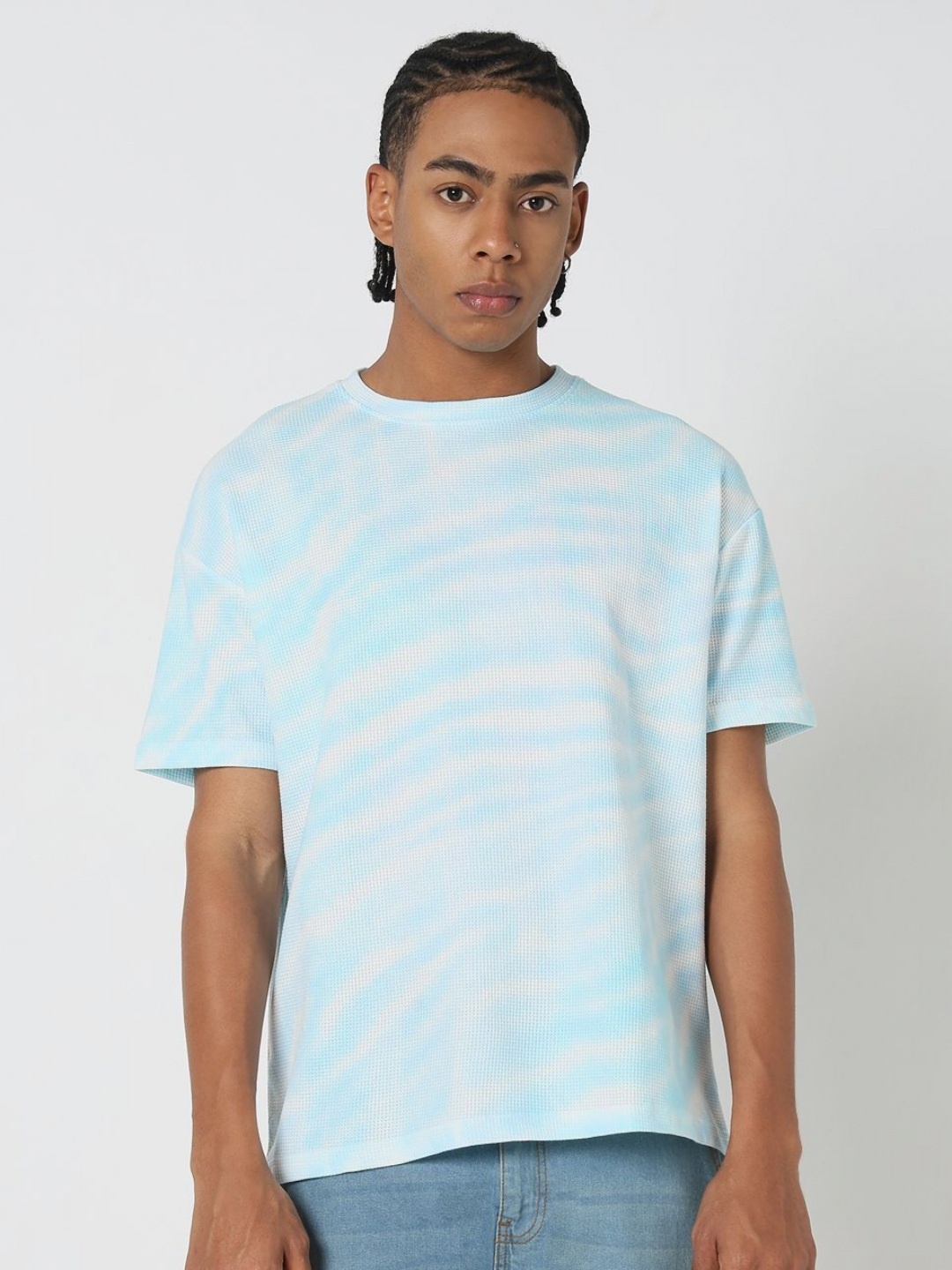 

SHOWOFF Men Tie and Dye Dyed T-shirt, Blue