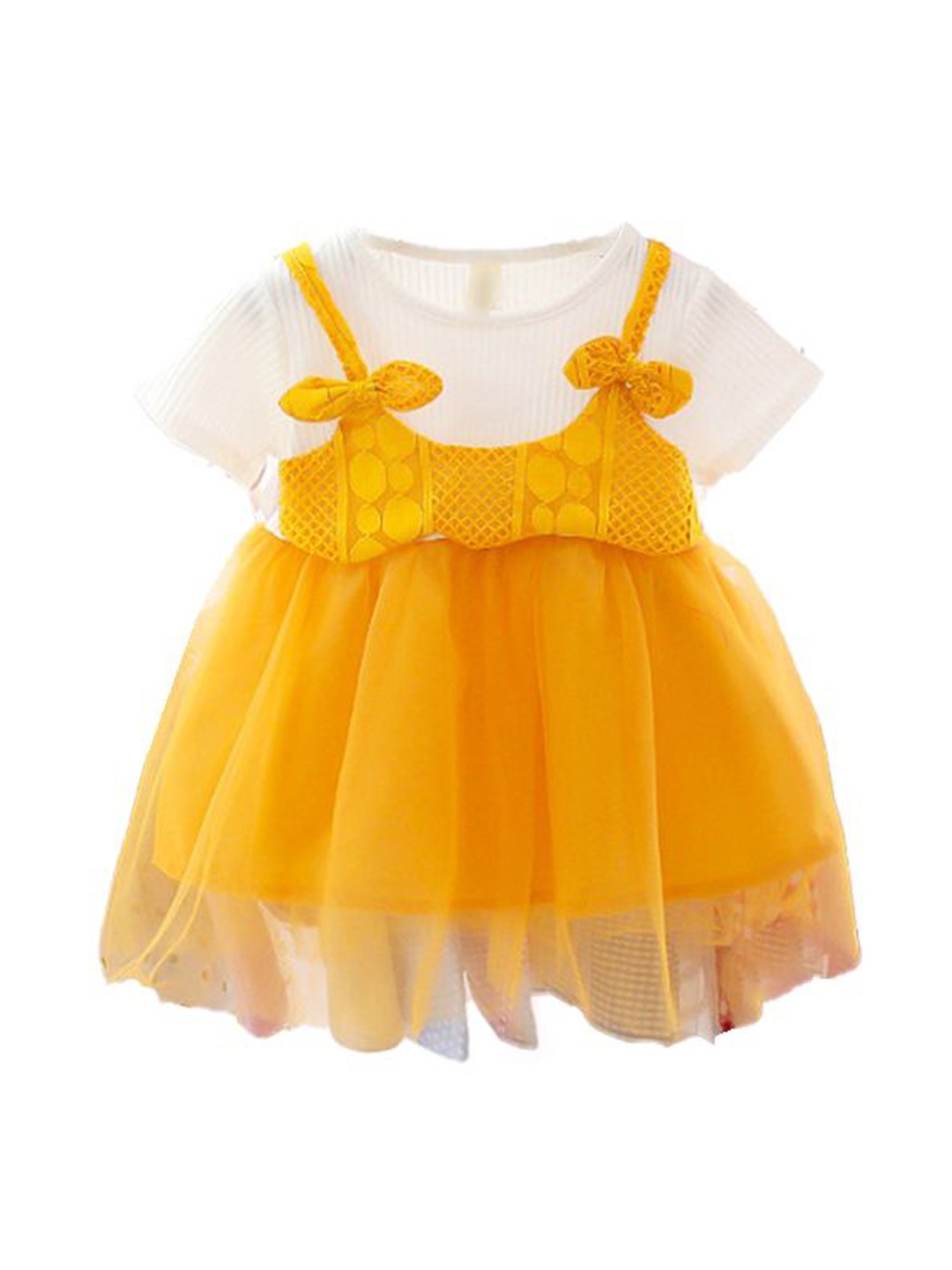 

StyleCast x Revolte Girls Colourblocked A-Line Dress, Yellow