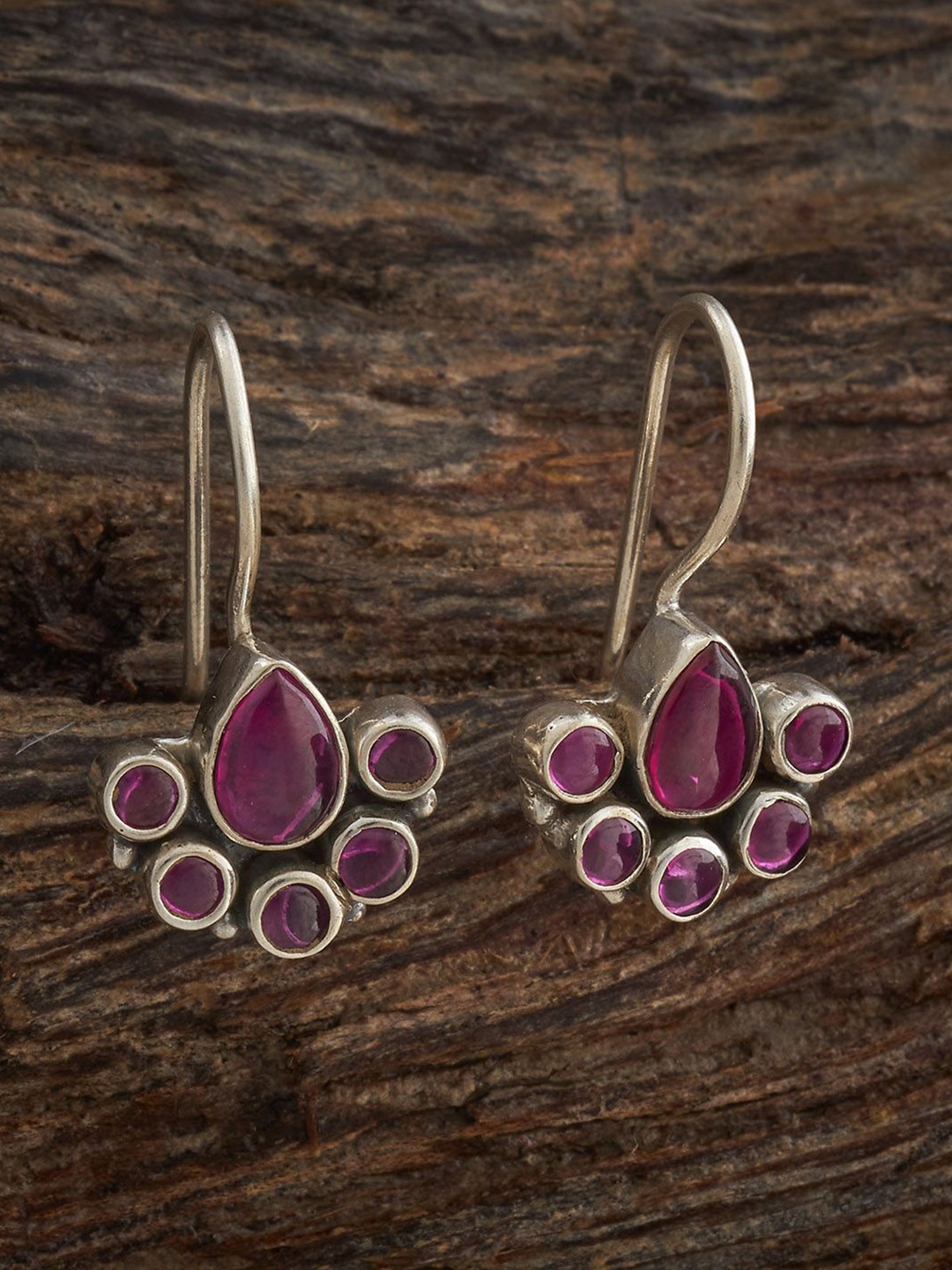 

Kushal's Fashion Jewellery Contemporary Drop Earrings, Red