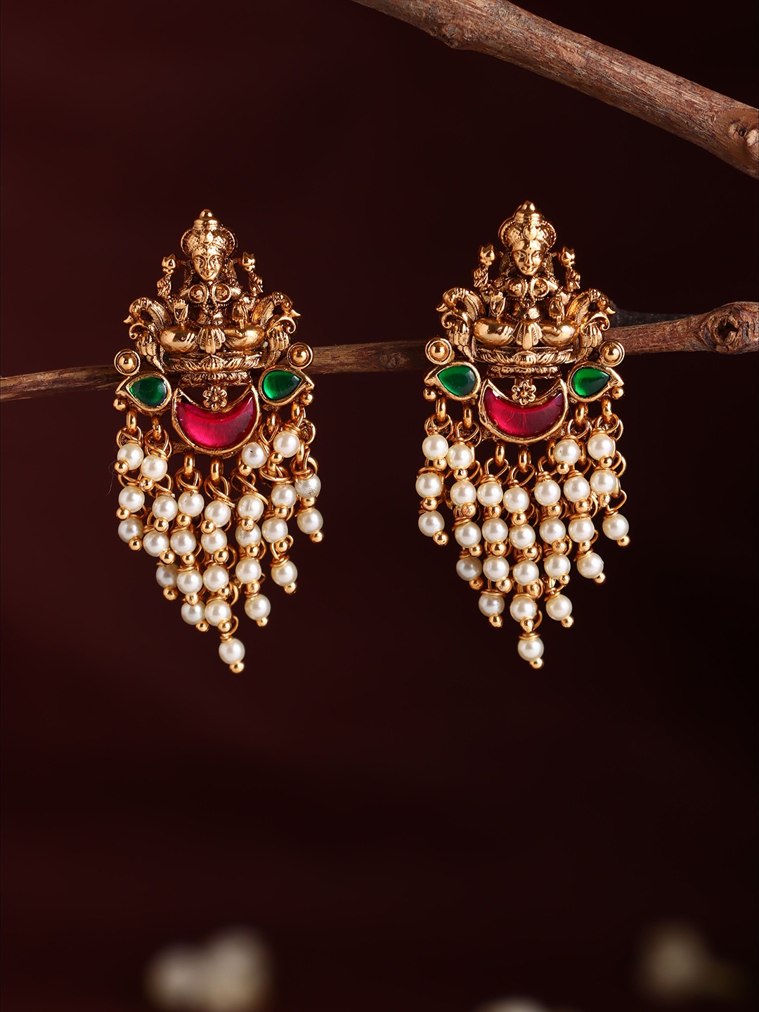 

Kattam Classic Drop Earrings, Gold