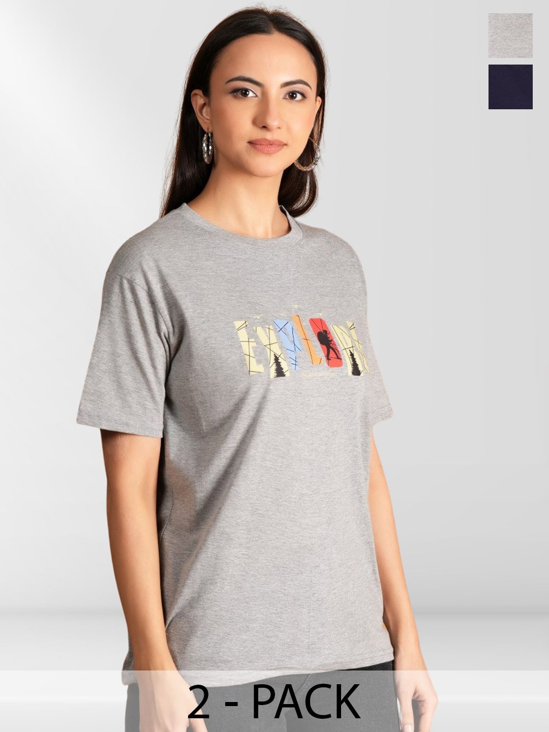 

Metronaut Women Typography 2 Printed T-shirt, Multi