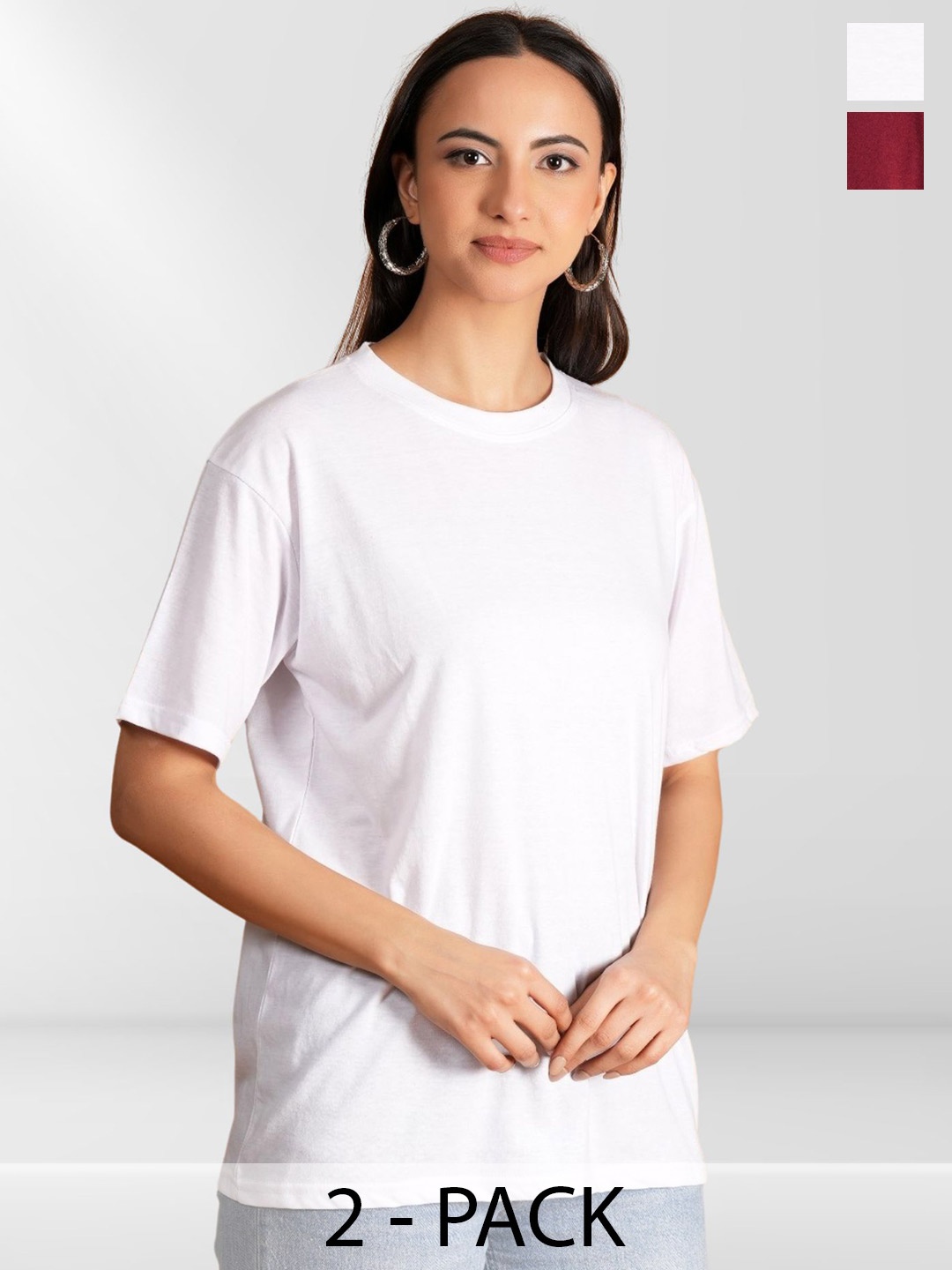 

NEYSA Women Typography 2 Printed T-shirt, Multi