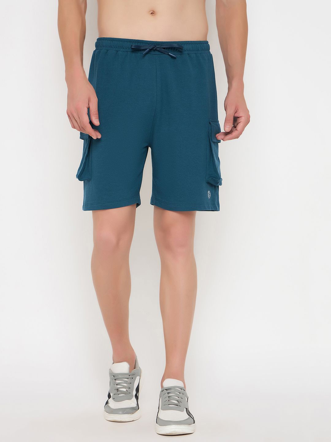 

John Players Mid-Rise Shorts, Teal