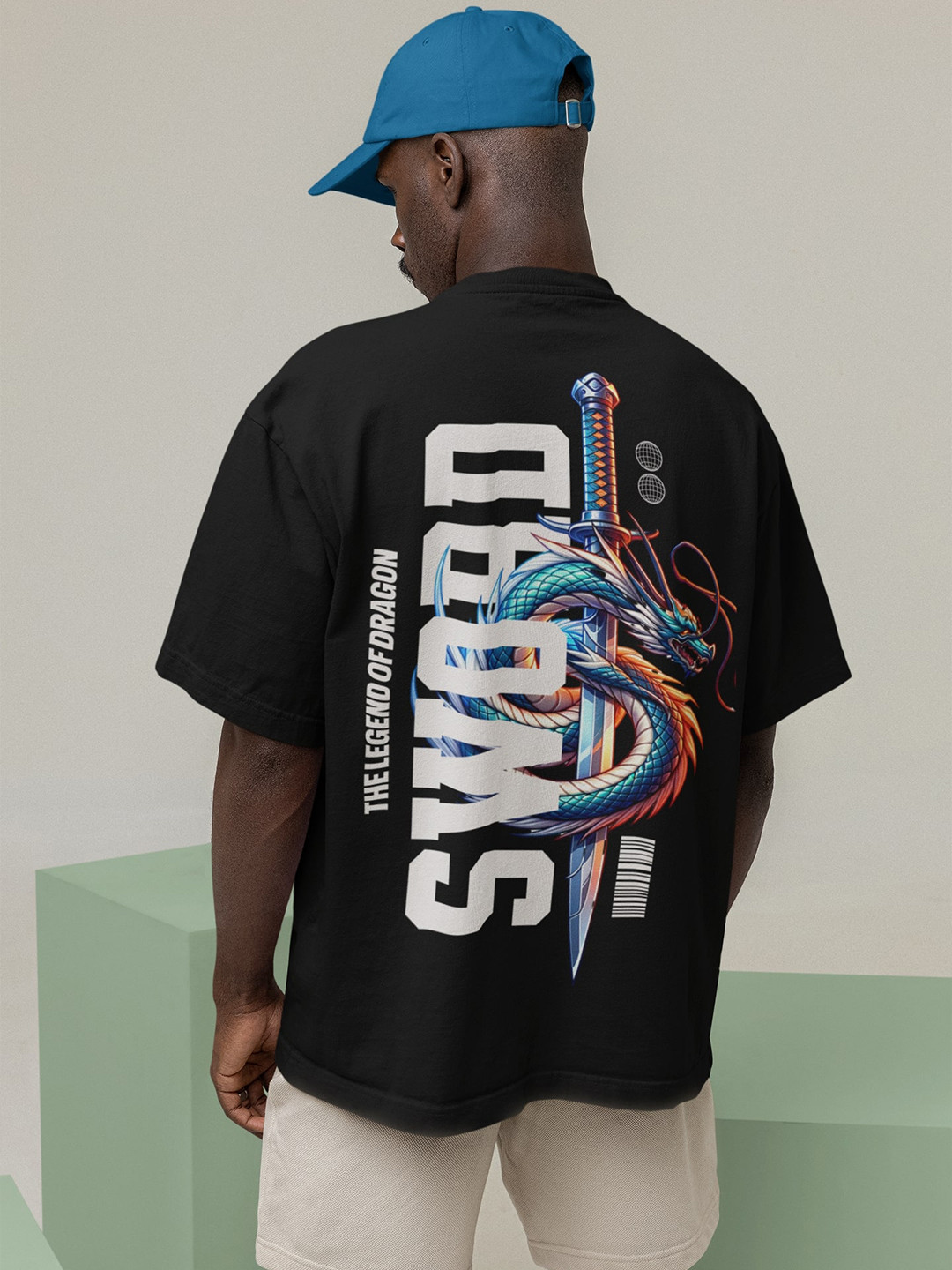 

Edyssa Men Printed T-shirt, Black