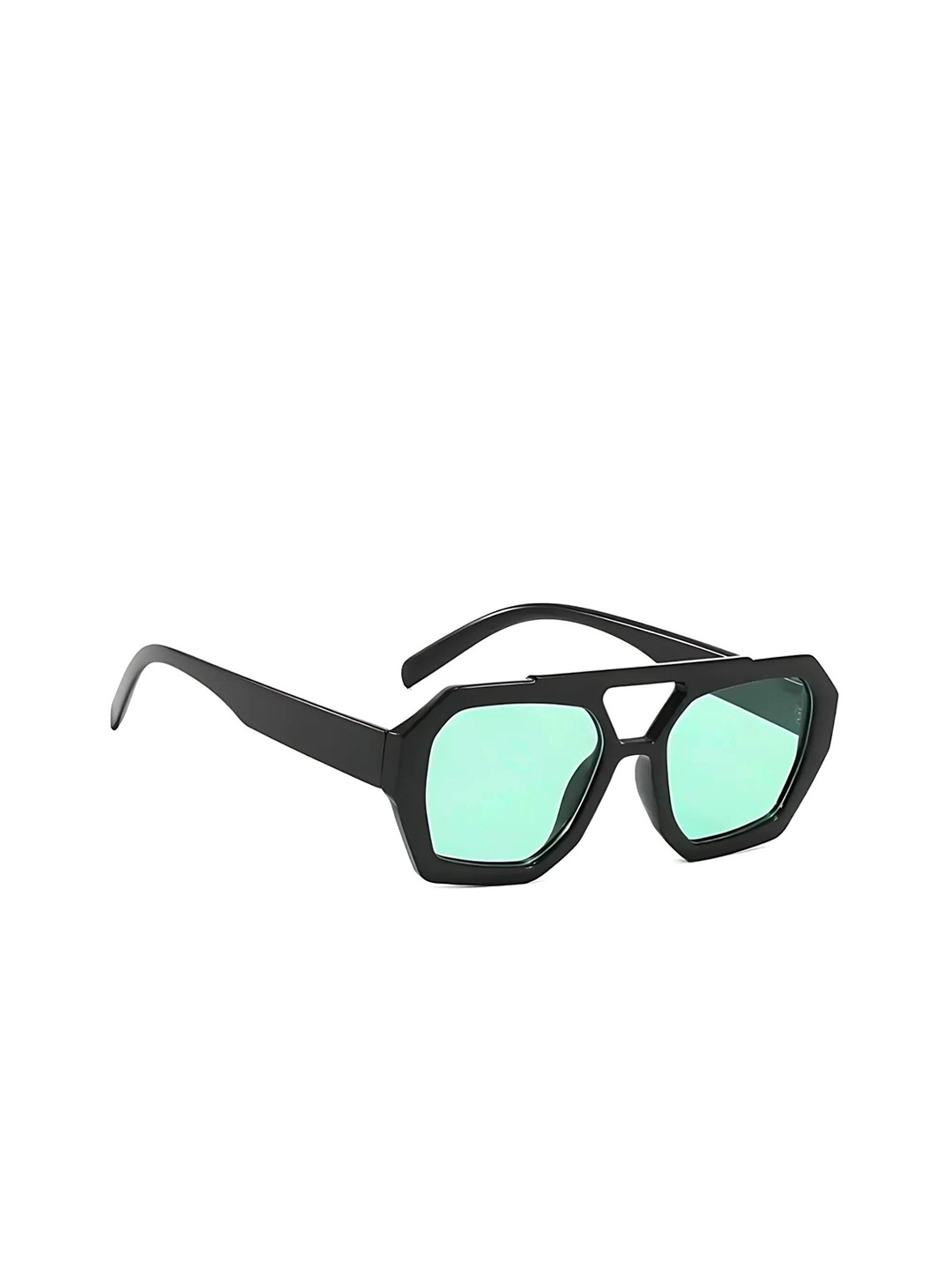 

4Flaunt Unisex Aviator Sunglasses with UV Protected Lens, Black
