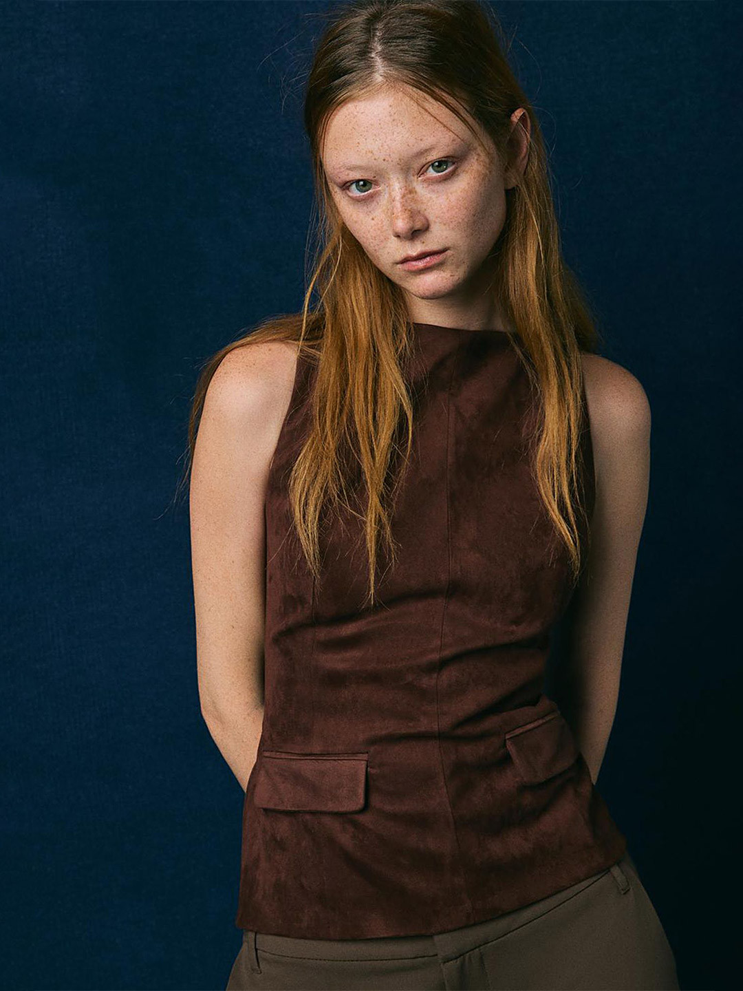 

LULU & SKY Tank Top, Brown