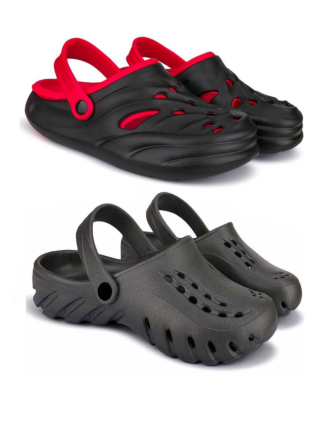 

BERSACHE Men Clogs, Black