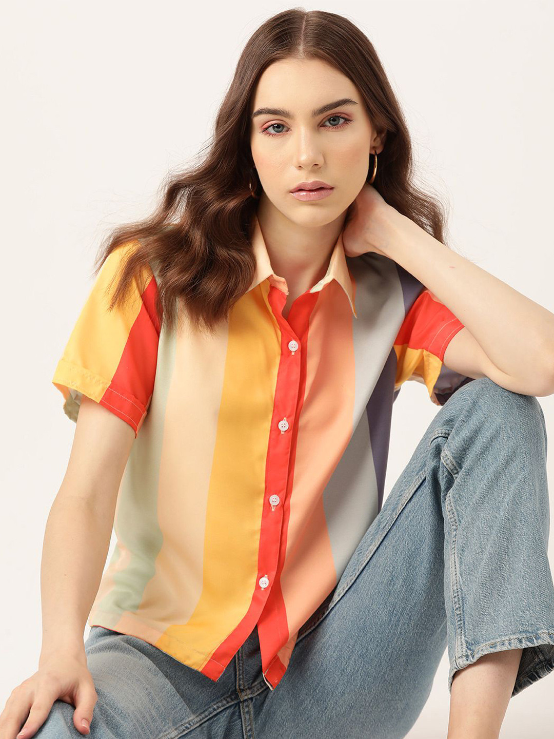 

DressBerry Women Opaque Casual Shirt, Multi