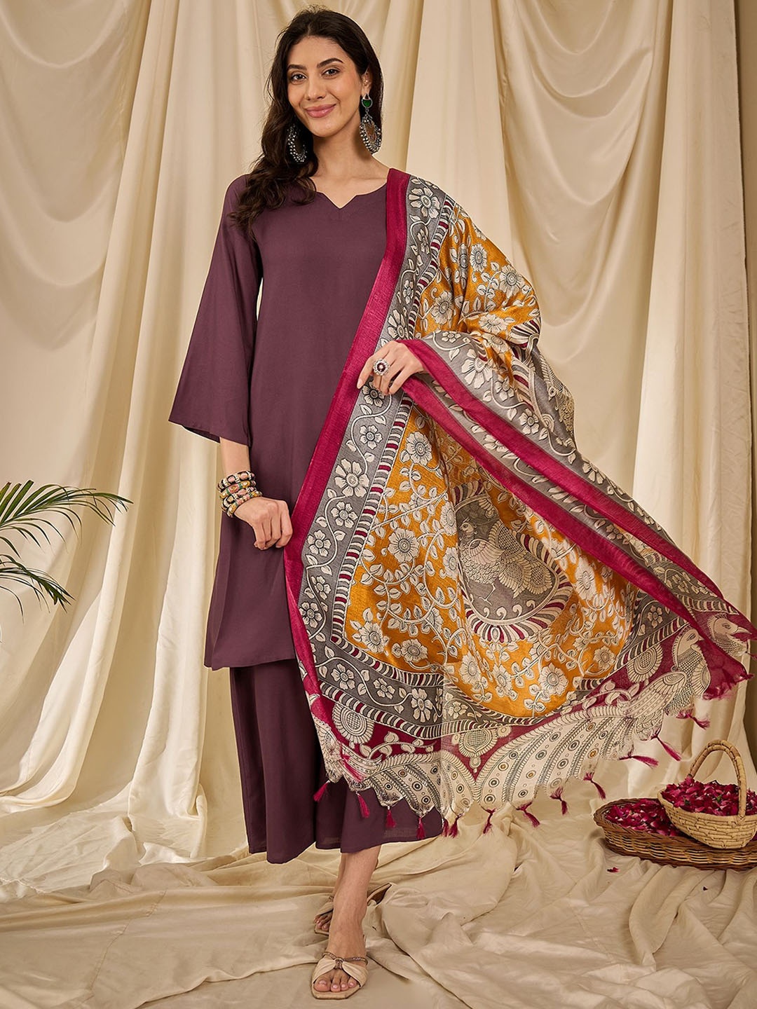 

InWeave Women With Dupatta, Mauve