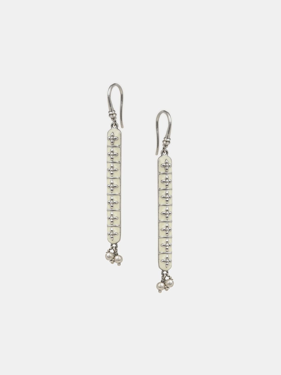 

SHAYA Contemporary Drop Earrings, Silver