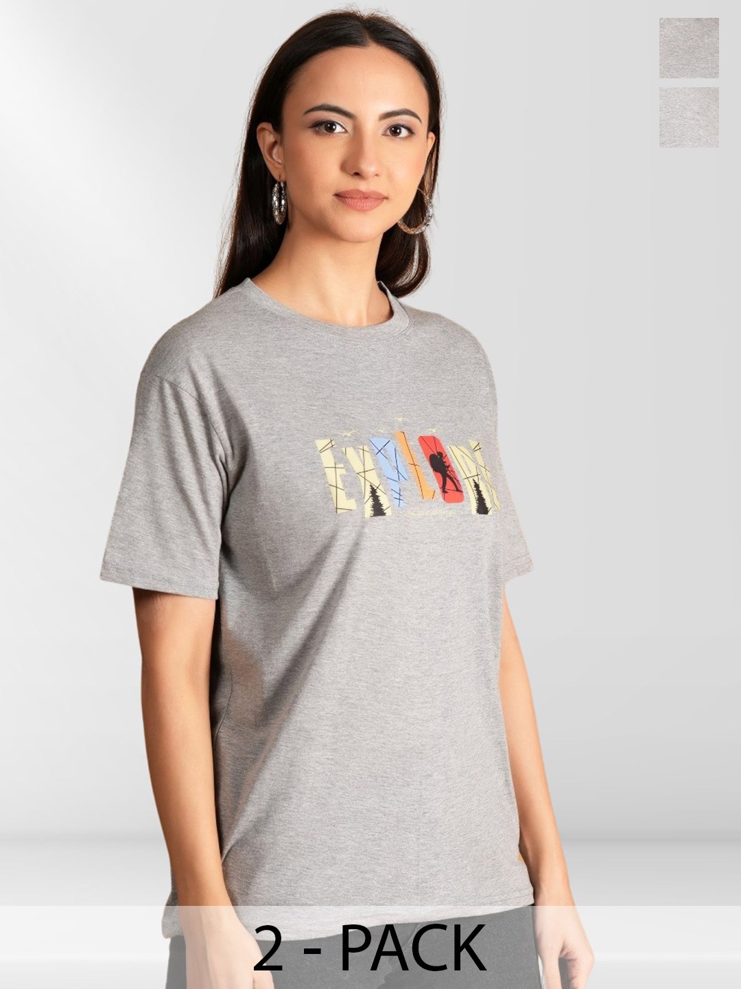 

Metronaut Women Typography 2 Printed Applique T-shirt, Multi