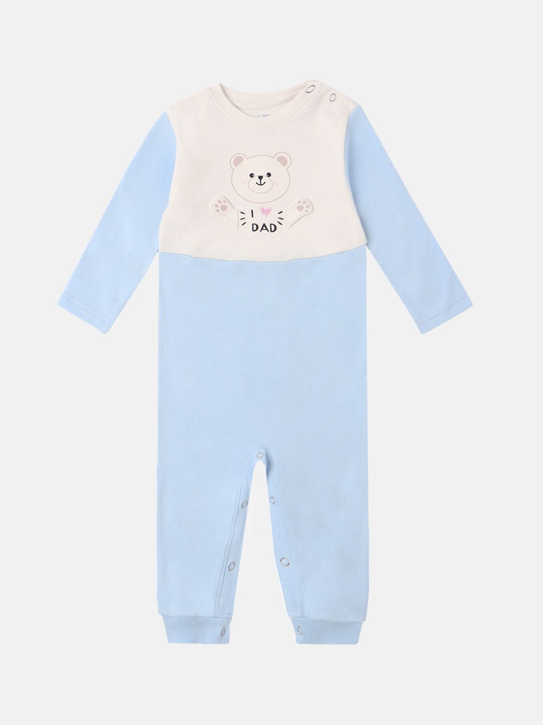 

Nauti Nati Boys Printed Sleepsuit, White