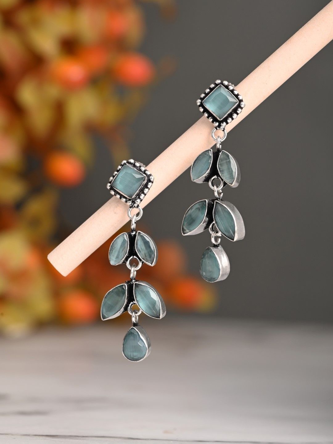 

Anvik Contemporary Drop Earrings, Sea green
