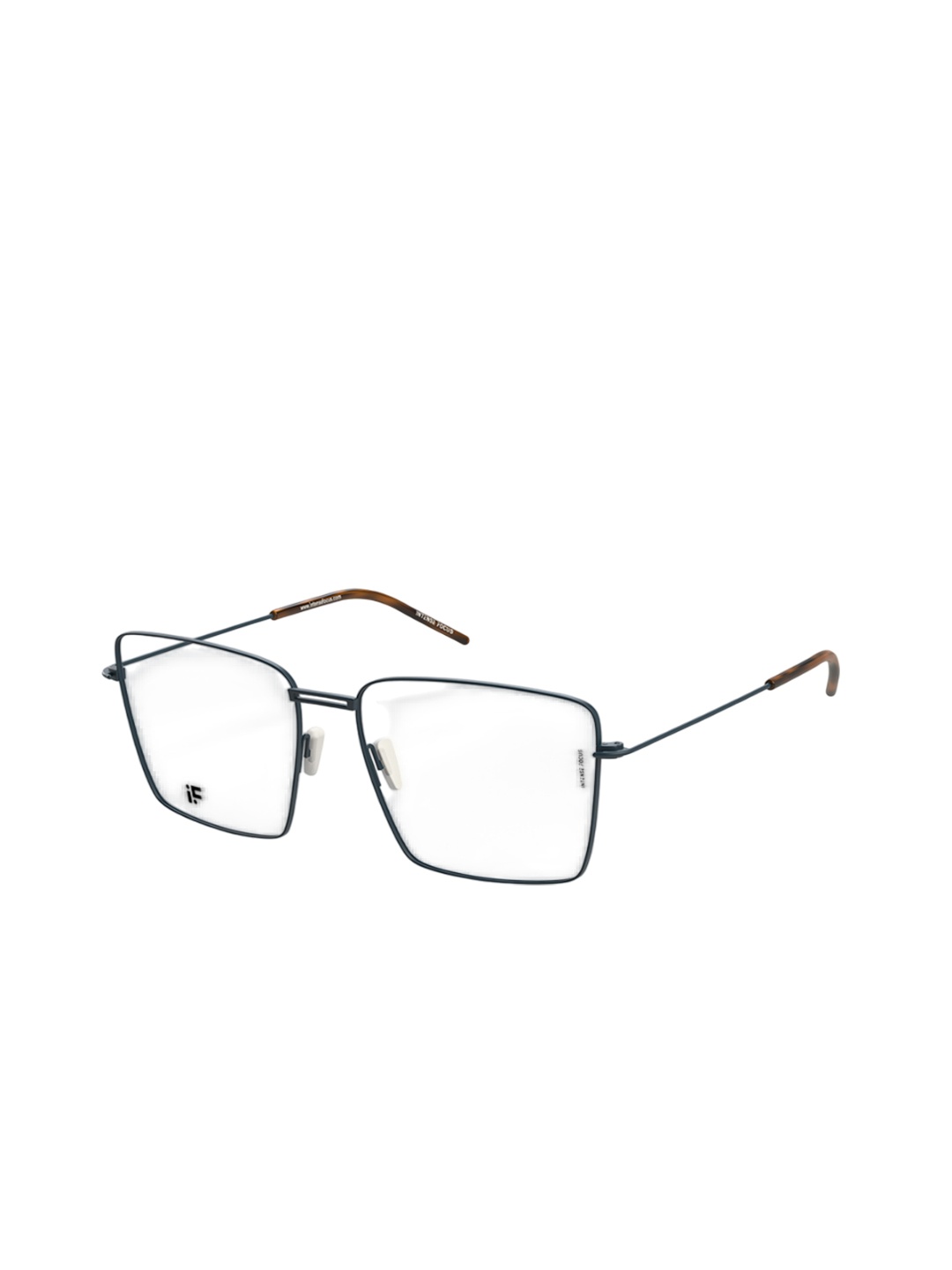 

INTENSE FOCUS Men Square Sunglasses, Transparent